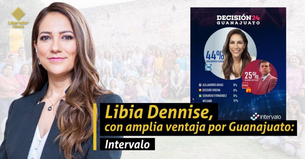 Libia Dennise encabeza la preferencia electoral por la gubernatura de Guanajuato: Intervalo
